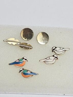 4 x Stud Earrings small and minimalist